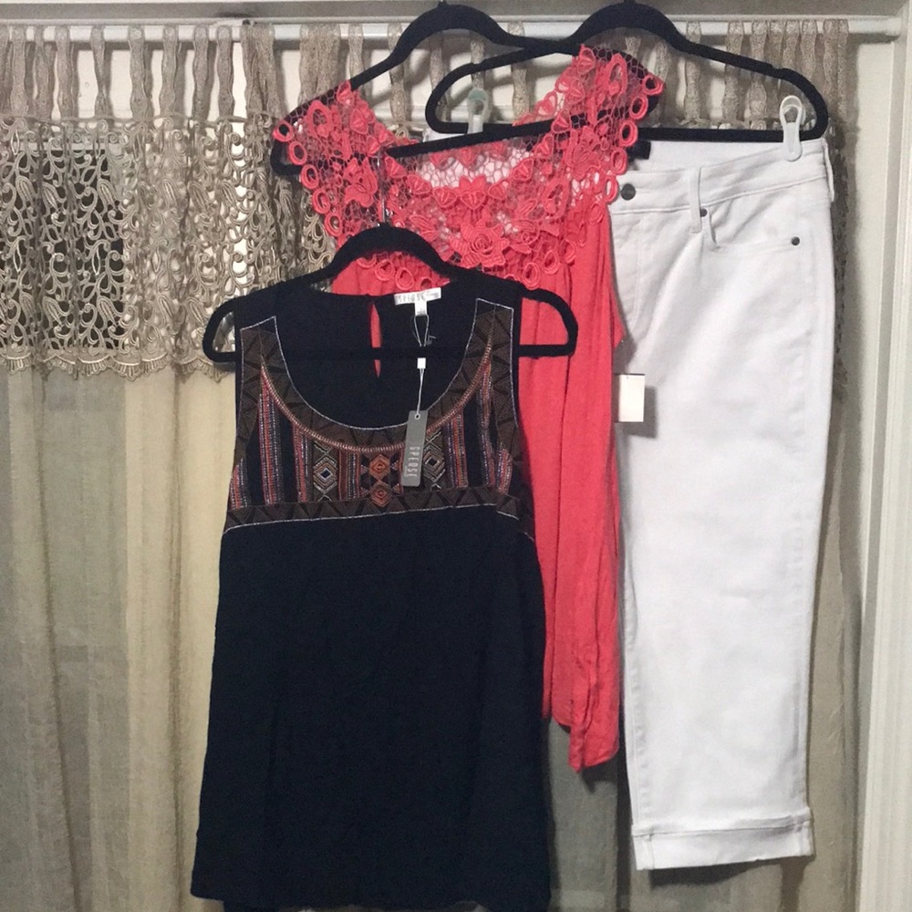 🐞Spense, Simply Irresistible Tops & NYDJ  Capri Bundle